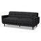 Baxton Studio Allister Mid-Century Dark Grey Upholstered Sofa 158-9747 - alternate 1
